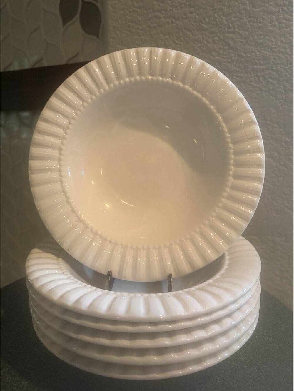 Set Of 6 Brand New Retroneu 'Let's Eat' Soup Bowls -EUC
